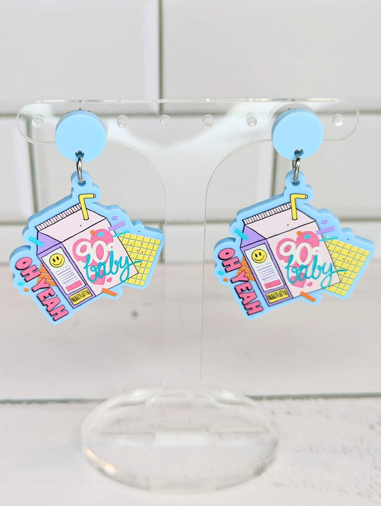 90's Baby Juice Box Dangles