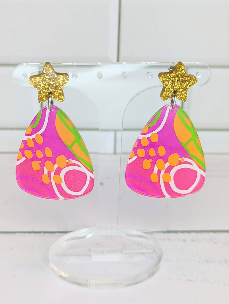 Bright Abstract Christmas Tree Dangle
