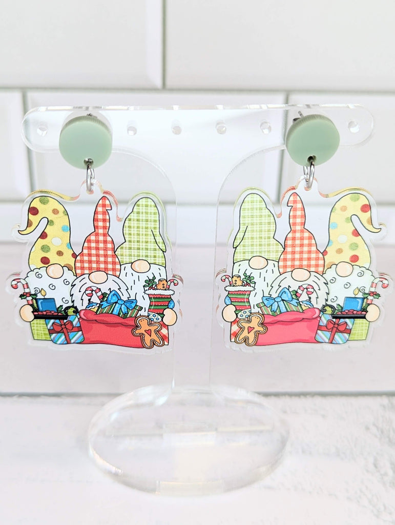 Festive Gnomes Dangles V1
