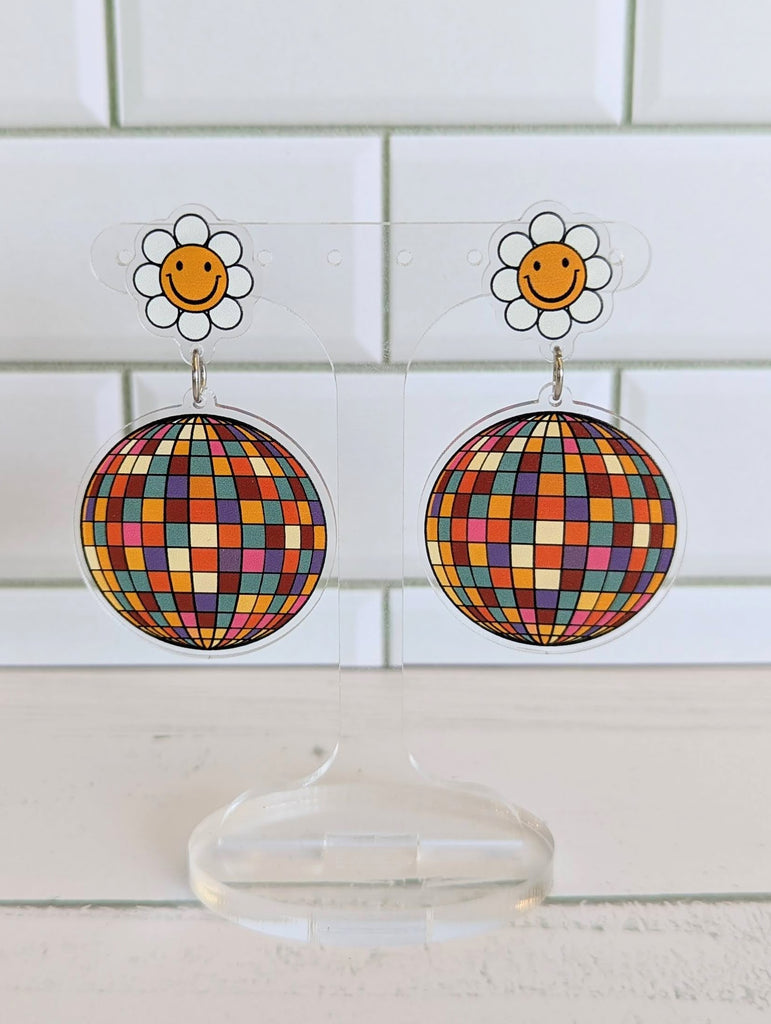 Retro Disco Ball Dangles