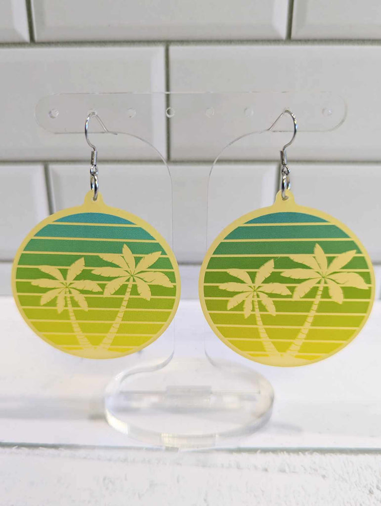 Tropical Silhouette Dangles