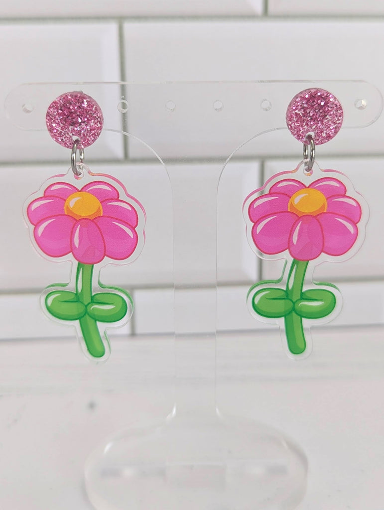Twisted Balloon Flower Dangles