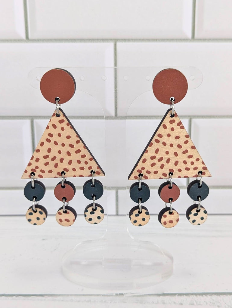 Wood Triangle Dangles