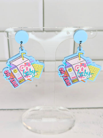 90's Baby Juice Box Dangles
