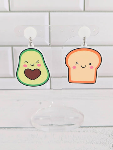 Avo and Toast Dangle with white toppers