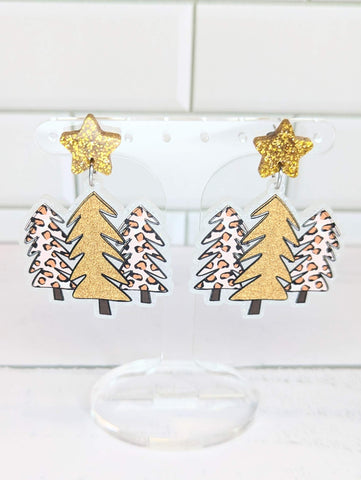 Blush Gold Christmas Tree Dangles