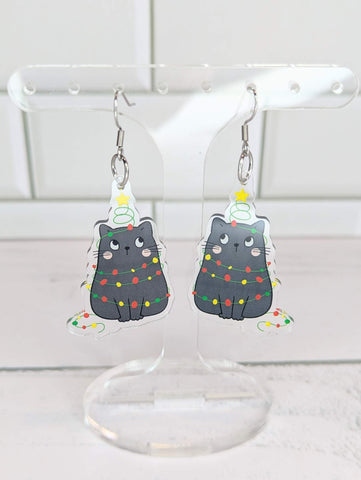 Christmas Cat in Light Dangles