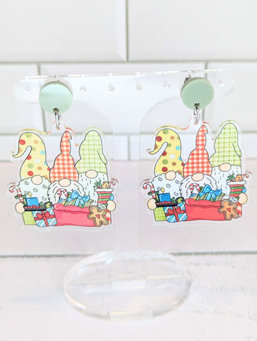 Festive Gnomes Dangles V2