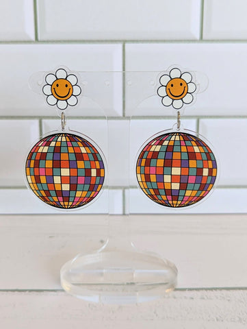 Retro Disco Ball Dangles