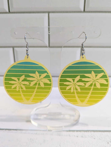 Tropical Silhouette Dangles
