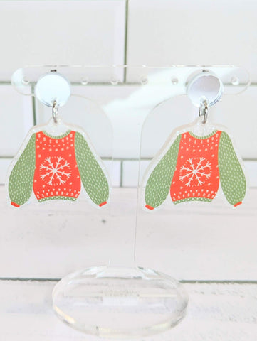 Ugly Christmas Sweater Dangles