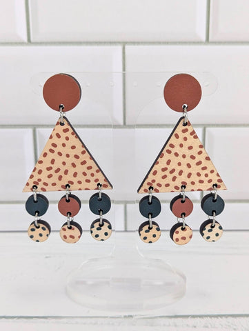Wood Triangle Dangles